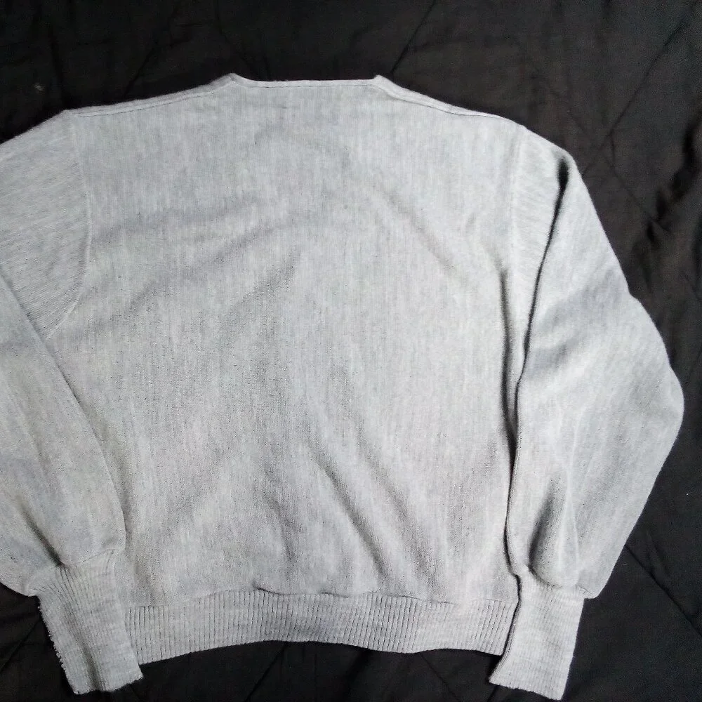 Vintage JC Penney Cardigan Sweater Gray